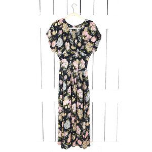 Vintage 90s All That Jazz floral maxi dress